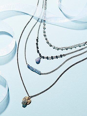 Av Max X Free People Delicate Quad Tiered Necklace