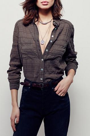 Free People Womens Hammered Concho Belt