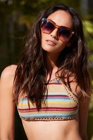 She Made Me Womens Dhari Halter Bikini Top