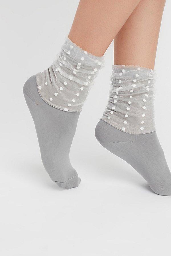 Dots In Veil Crew Sock By Tabbisocks At Free People