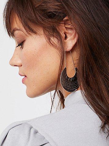Desert Moon Threader Hoops By Free People