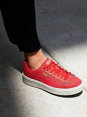 Basket Platform Woven Sneaker By Puma At Free People