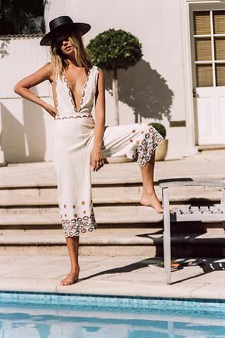 Some Girls Embroidered Jumpsuit By Free People X Kas Ny