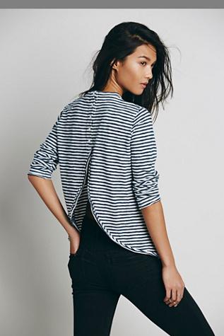 We The Free Womens Wtf Mod Stripe Tee