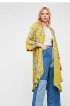 Free People Womens Floral Handkerchief Kimon