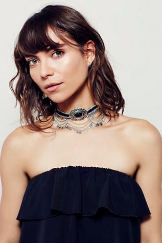Free People Womens Sharp Shooter Statement Choker