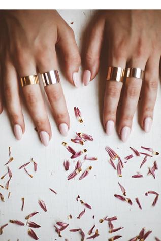 By Phyllis + Rosie Jewelry Womens Short Cigar Band Ring
