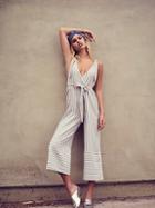 Yarn Dye Stripe Overalls By Free People