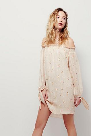 Wayf Womens Lily Printed Dress