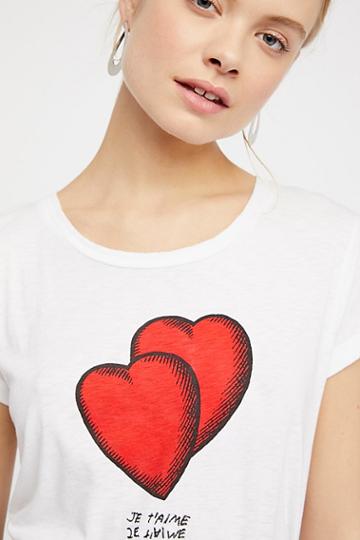 Skinny Heart Tee By Zadig &amp; Voltaire At Free People