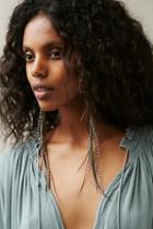 Astali Womens Feather Shoulder Duster Earrings