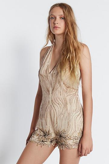 Bella Sequin Romper By Free People