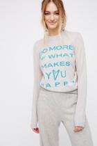 Free People Womens Cashmere Crew
