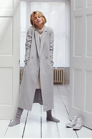 Fp Collection Womens Slim Long Overcoat