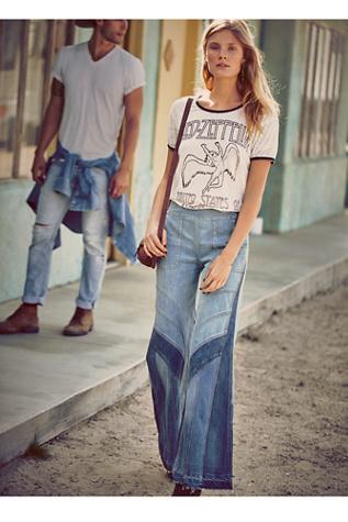 Free People Womens Tidal Wave Extreme Novelty Flare