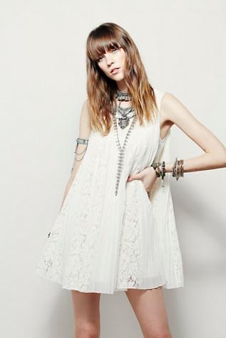 Free People Womens Pleated My Heart Dress