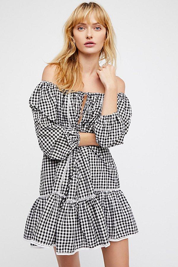 Freda Gingham Dress By Mlm Label At Free People