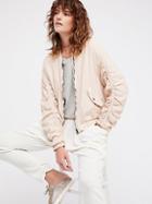 Ruched Linen Bomber By Free People