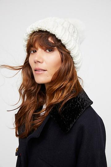 Happy Trails Pom Beanie By Free People
