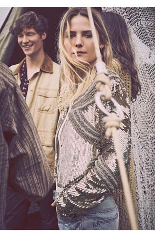 Free People Womens Gatsby Glam Jacket