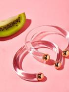 Free People Lucite Metal Open Cuff