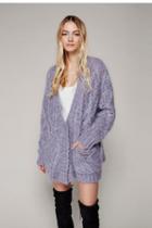 Free People Womens Aran Isle Cardi