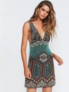 Maya Beaded Mini Dress By Free People