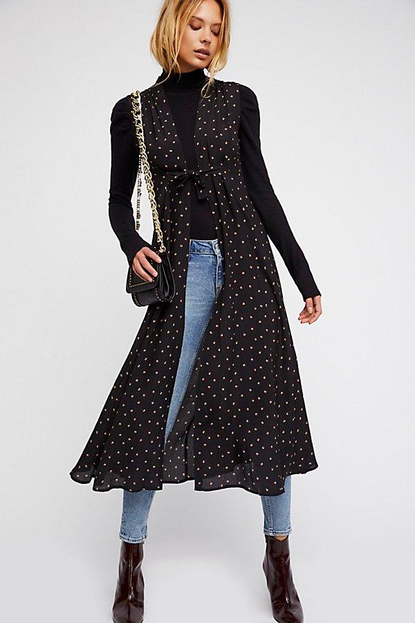 Long Printed Vest By Free People
