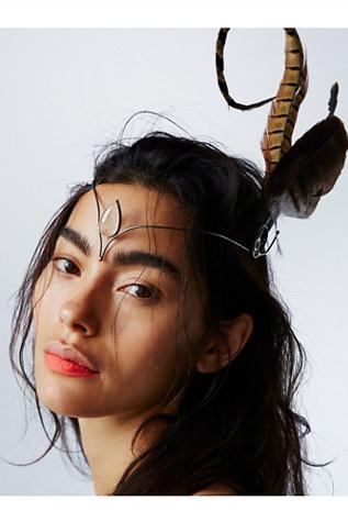 Organik Mechanik Womens Feather Tiara