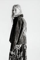 Free People Womens Denim Tiger Jacket