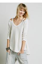 Free People Womens Moonshine V-neck Pullover