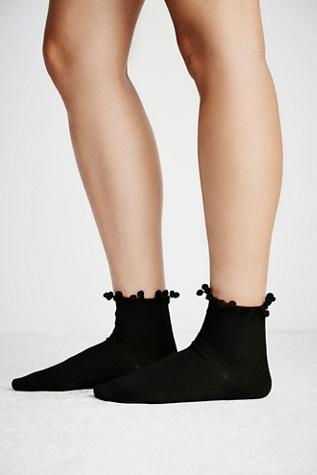 Free People Womens Pom Pom Anklet