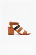 French Connection Ciara Leather Mid Heel Sandals