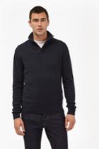Fcus Canvas Trim Half Zip Jumper