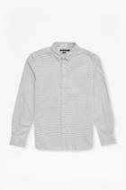 French Connection Horizontal Oxford Peach Striped Shirt