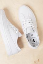 French Connenction Alex Rubber Canvas Eyelet Trainers