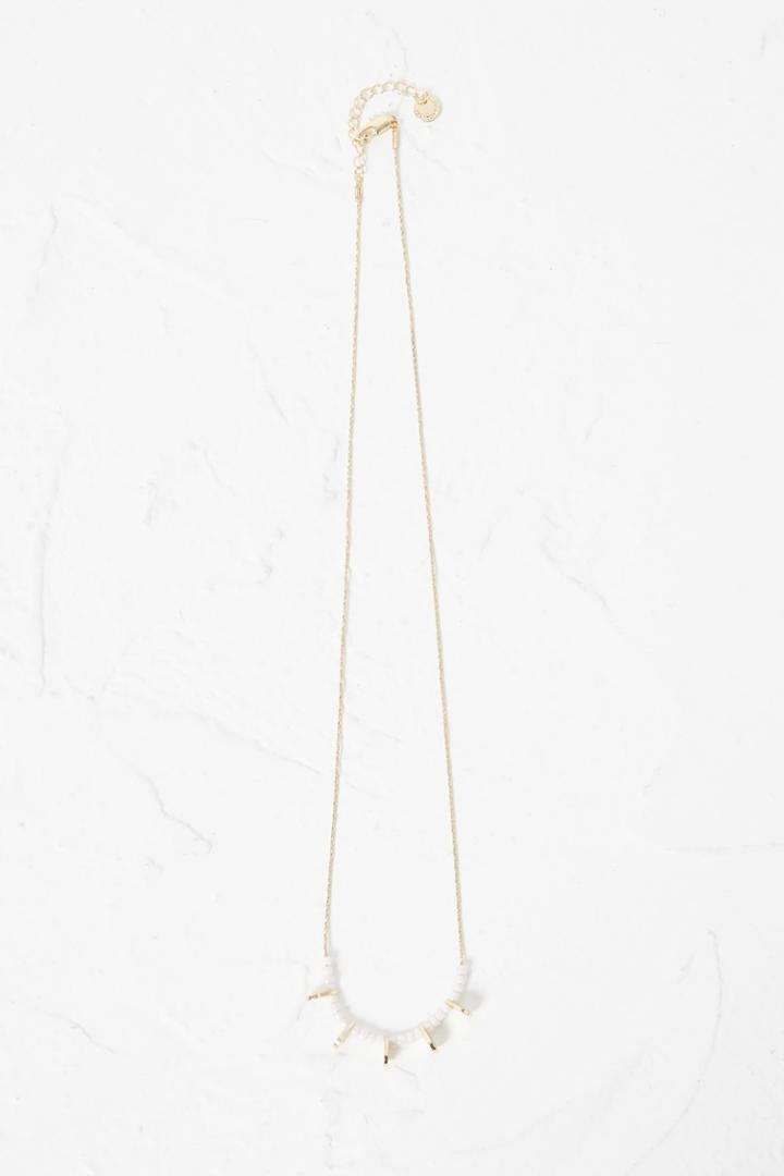 French Connection Beach Beaded Single Necklace