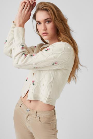 French Connection Kinsley Embroidered Cardigan