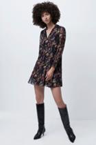French Connection Desta Fil De Coupe Smock Dress
