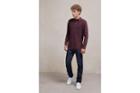 French Connection Textured Knit Long Sleeved Polo Shirt