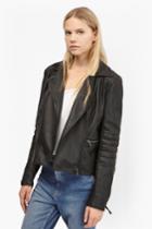 French Connection Blackbird Pu Biker Jacket