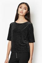 French Connection Galaxy Stars Sparkly Top