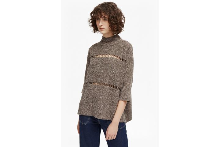 French Connection Mozart Marl High Neck Jumper