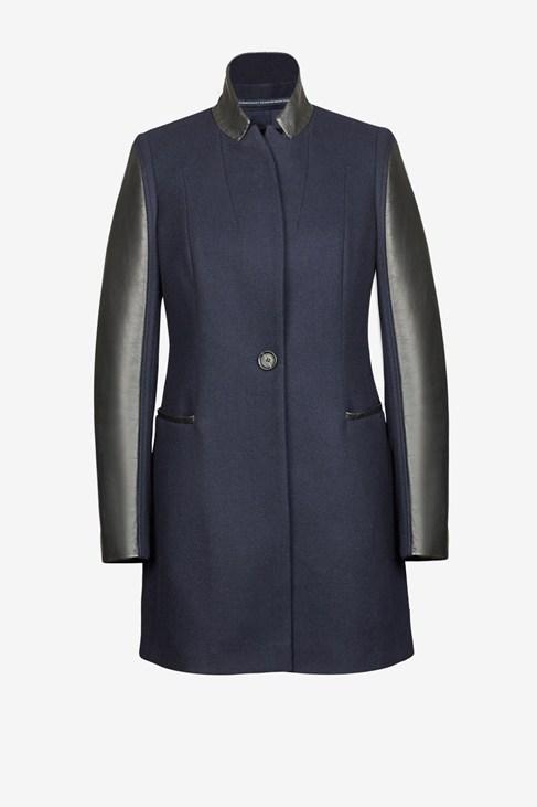 French Connection Ex-boyfriend Leather Coat