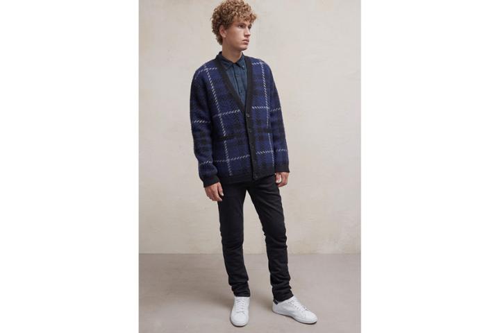 French Connection Oversized Check Cardigan