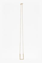 French Connection 36 Inch U Shape Pendant Necklace