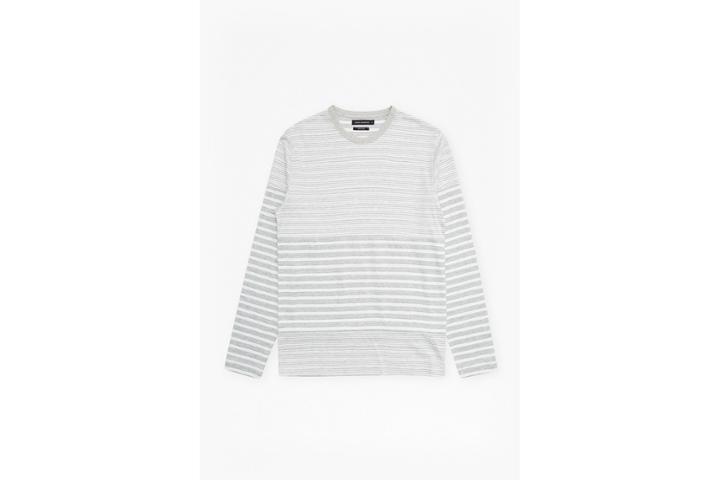 French Connection Double Face Striped Long Sleeved Top