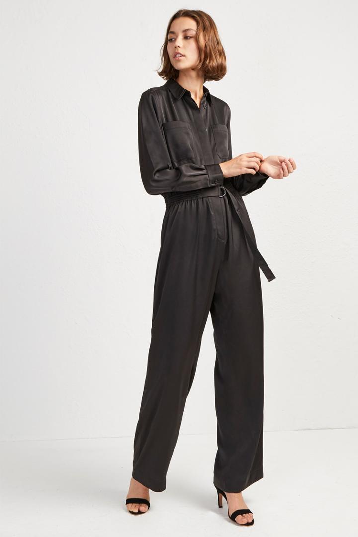 French Connenction Enid Crepe Jumpsuit