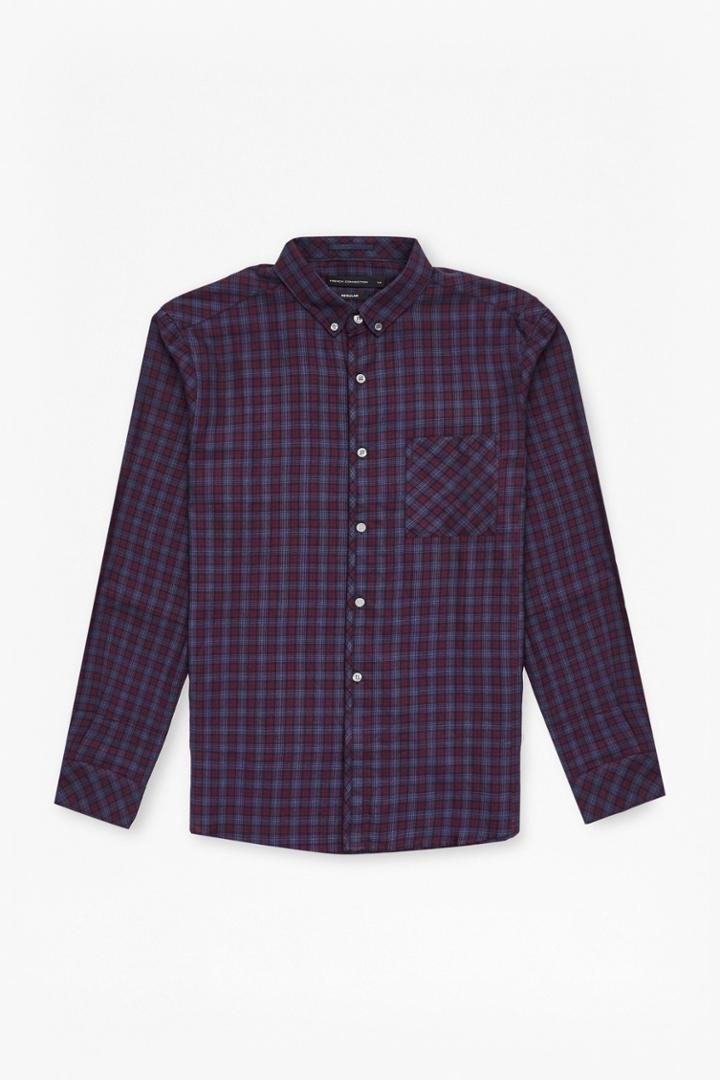 French Connection Soft Cotton Twill Check Shirt