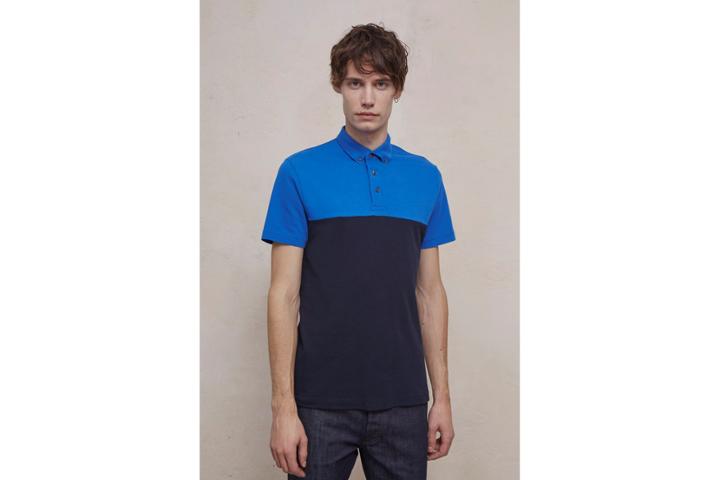 French Connection Parched Pique Panel Polo Shirt
